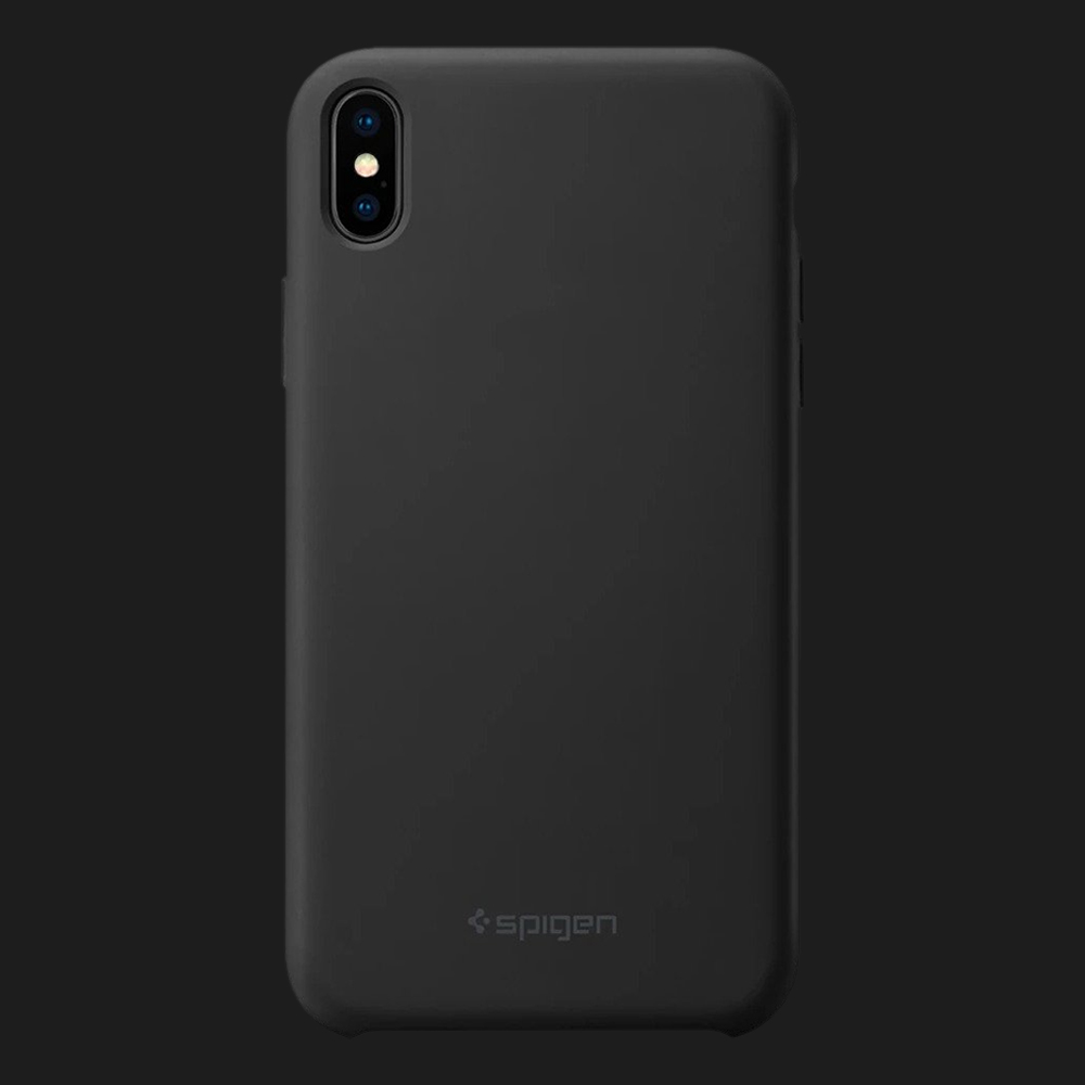Чохол Spigen Silicone Fit для iPhone X/Xs (Black)